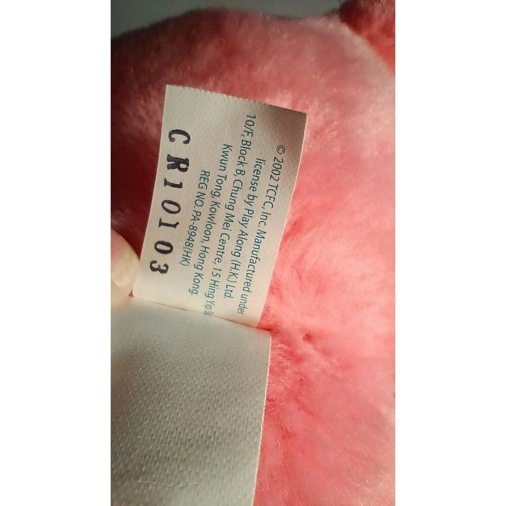 2003 Love-a-Lot Bear Care Bears Pink Hearts Plush Toy 13” Inch Vintage